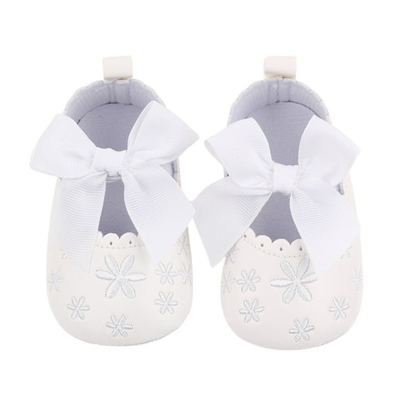 Infant Baby Girls Mary Jane Soft Sole Bowknot Princess Shoes Newborn Prewalker Dress Flats Toddler Sneaker