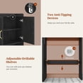 thumbnail image 5 of Frhnenha Over The Toilet Storage Cabinet with Pulley, Bathroom Storage Cabinet with Adjustable Shelf and Open Shelf for Bathroom, Restroom, Laundry, Black, 5 of 8