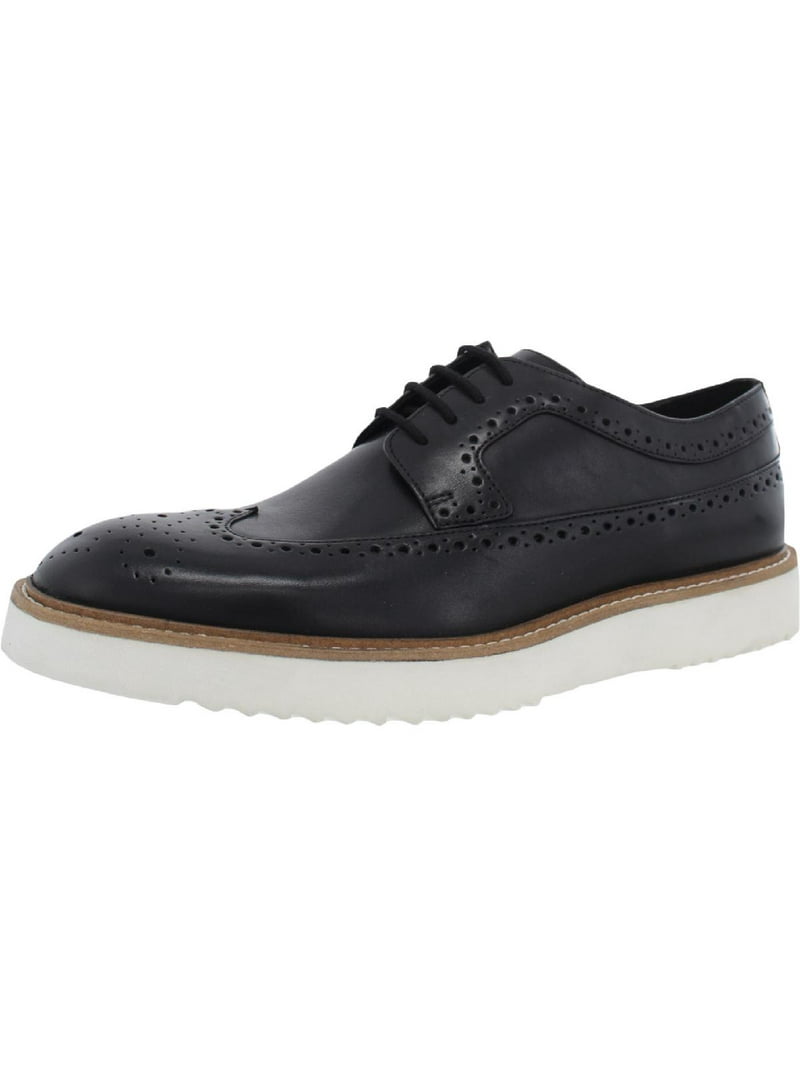 ensillar Himno visto ropa Clarks Mens Ernest Limit Leather Brogue Wingtip Shoes Black 9 Medium (D) -  Walmart.com