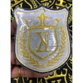 thumbnail image 2 of New, Gold Royal "K" (KING), 1-pc, Metallic Royalty Crest, Size 3.5", Iron-on Embroidered Patch, Patch for Men, Jackets, Hats, and More, 2 of 10
