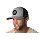thumbnail image 3 of Gorra trucker HAKA USA de malla con cierre snapback, gris y negro, 3 of 6
