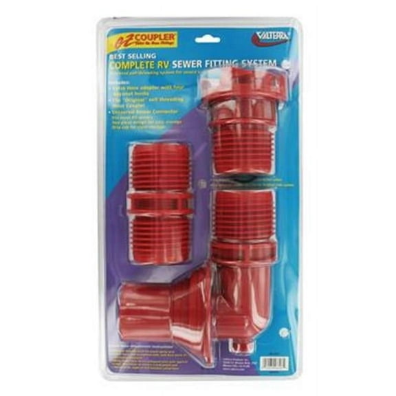 VALTERRA LLC F023303 Ez Coupler Sewer Hose Connector, Red