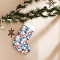 thumbnail image 7 of Salouo Red Lobster Print Christmas Stockings,Large Xmas Stocking Set of 1 Holiday and Farmhouse Stocking for Christmas Holiday Party Decoration(17.7*11 Inch), 7 of 7