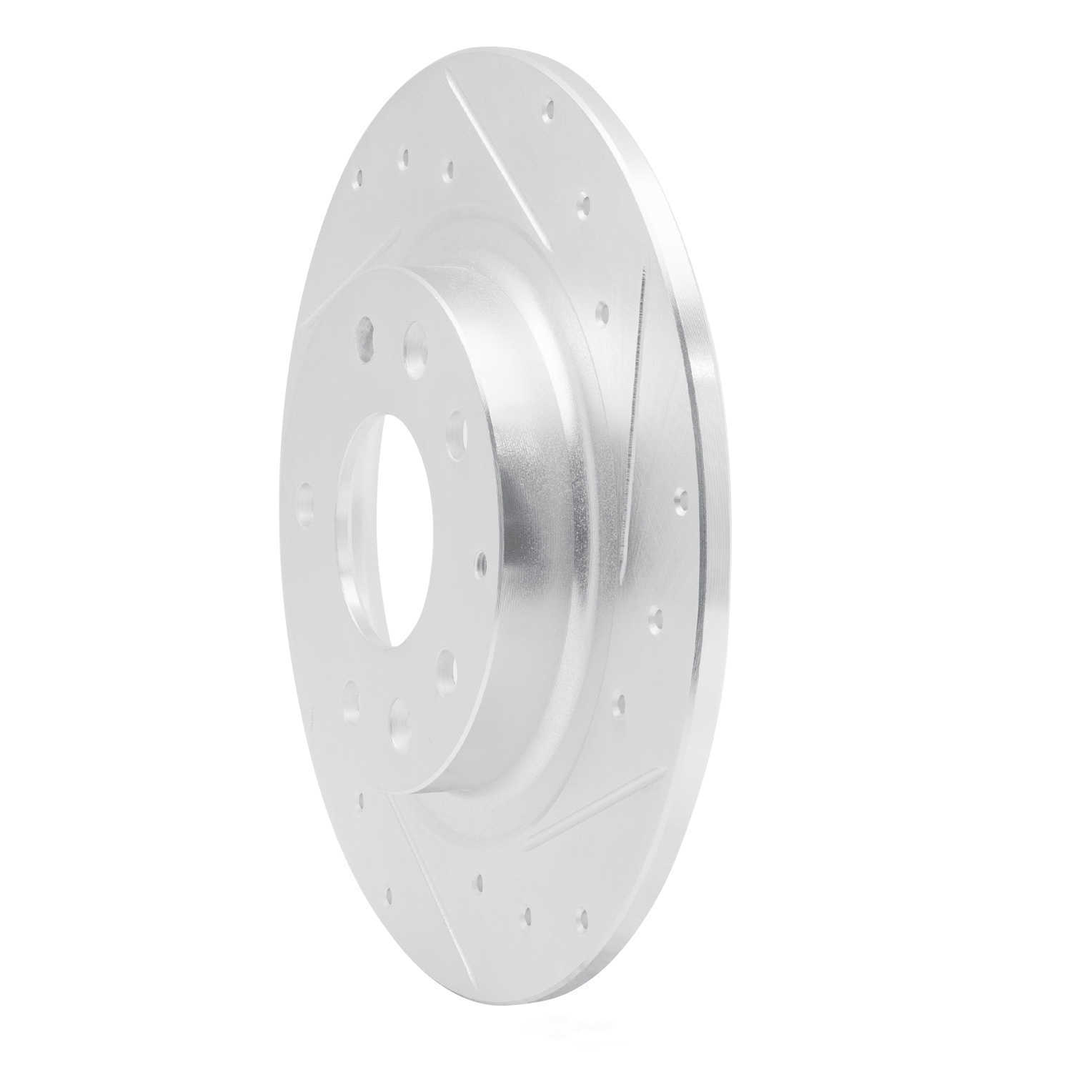 Dynamic Friction Company 631-80075R DFC Brake Rotor - Drilled And Slotted - Silver