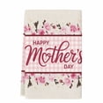 thumbnail image 2 of Happy Mother's Day Kitchen Towels Set of 1, Pink Floral Buffalo Plaid Burlap Absorbent Dish Towels for Kitchen, Microfiber Hand Towel, Quick Drying Tea Towel for Cleaning Decorative Dishcloths, 2 of 7