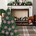 thumbnail image 4 of Precios Reducidos, Adornos navideños de 10 cm, copo de nieve de plástico, decoración para árbol de Navidad, copo de nieve hueco, colgante Akmoler, 4 of 8