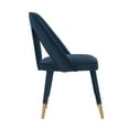 thumbnail image 6 of Manhattan Comfort Neda Dining Chair with Solid Wood Frame in Midnight Blue, 6 of 10