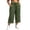78Army Green371, variant on XAOFW Casual Capri Pants For Women Loose Fit Straight Leg Trousers High Waisted Work Pants With Pockets Stylish Bottom XXL