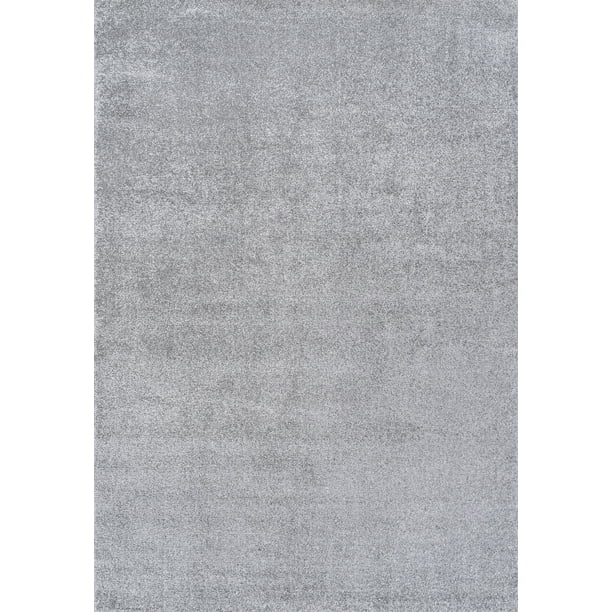 Haze Solid Low Pile Area Rug Gray