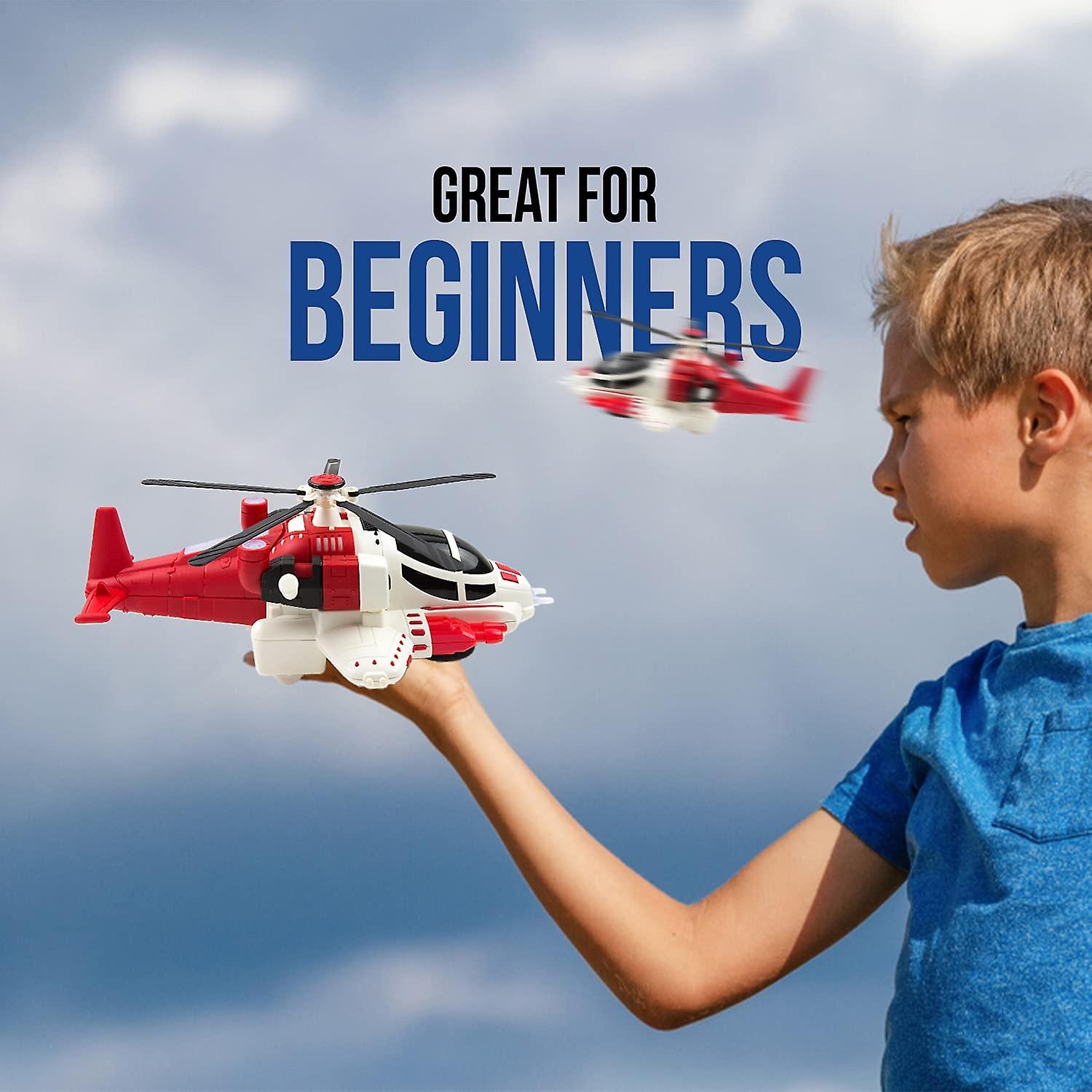 Helicóptero RC Para Niños Con Luces Y Sonidos – Mini Drone Realista Para Interiores Y Exteriores – Recargable Por USB – Regalo Divertido