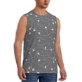 thumbnail image 2 of Disketp Airplane Routes Around The World Sleeveless Tshirts For Men, Muscle Shirts For Men Dry Fit Tank Top-3x-Large, 2 of 8