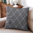 thumbnail image 4 of Comfort and Style: Gray White 18x18 Decorative Pillow Covers - Revamp your space in seconds, 4 of 7