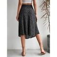 thumbnail image 3 of Spring and summer new women's versatile floral zipper split A-line skirt, 3 of 10