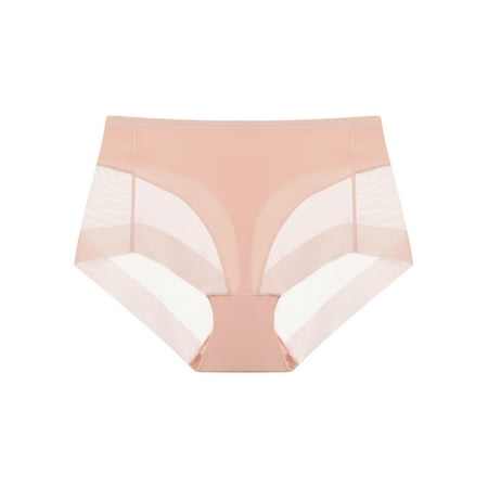 

Unique Bargains Women s Plus Size Laser Cut Mesh High Rise Brief Stretchy Underwear