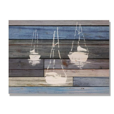 Day Dream Wbsb1511 15 X 11 In Blue Sailboats Wall Art