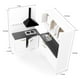 thumbnail image 4 of Refrigerador de en Miniatura con de Y Armario de Cocina, Diseñado para La Decoración de Escenas de D Baoblaze Muebles en miniatura de la casa de muñecas, 4 of 8