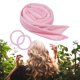 thumbnail image 4 of 2 diademas con varillas rizadoras sin calor y coleteros rosa y negro, 4 of 9