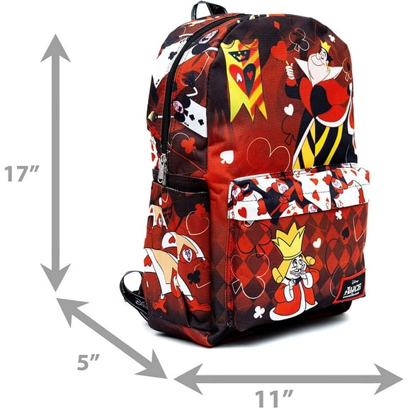 Wondapop Disney Alice in Wonderland Queen of Hearts 17" Full Size Nylon Backpack