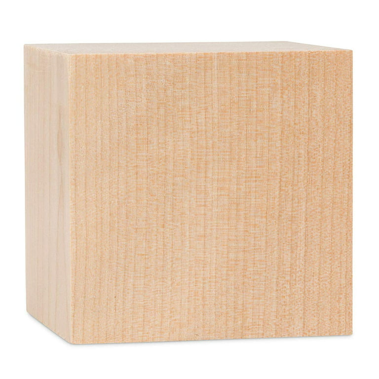 QTY 1 Large Wooden Blocks, Wood Blocks, Picture Blocks, Wood Cubes