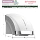thumbnail image 4 of Secador de Pared para Manos BreezeBlitz 3Pzas Con Sensor 20cm 1800W 110V 60Hz 8A Tiempo de Secado 12 a 15 seg, 4 of 7