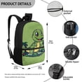 thumbnail image 5 of Yuyamidu Dinosaur Backpack for Kids Boys Bookbag Primary School Backpack 5Th Grade Cool Book Bag Children Schoolbags Middle School Bags with Side Pockets, 5 of 6