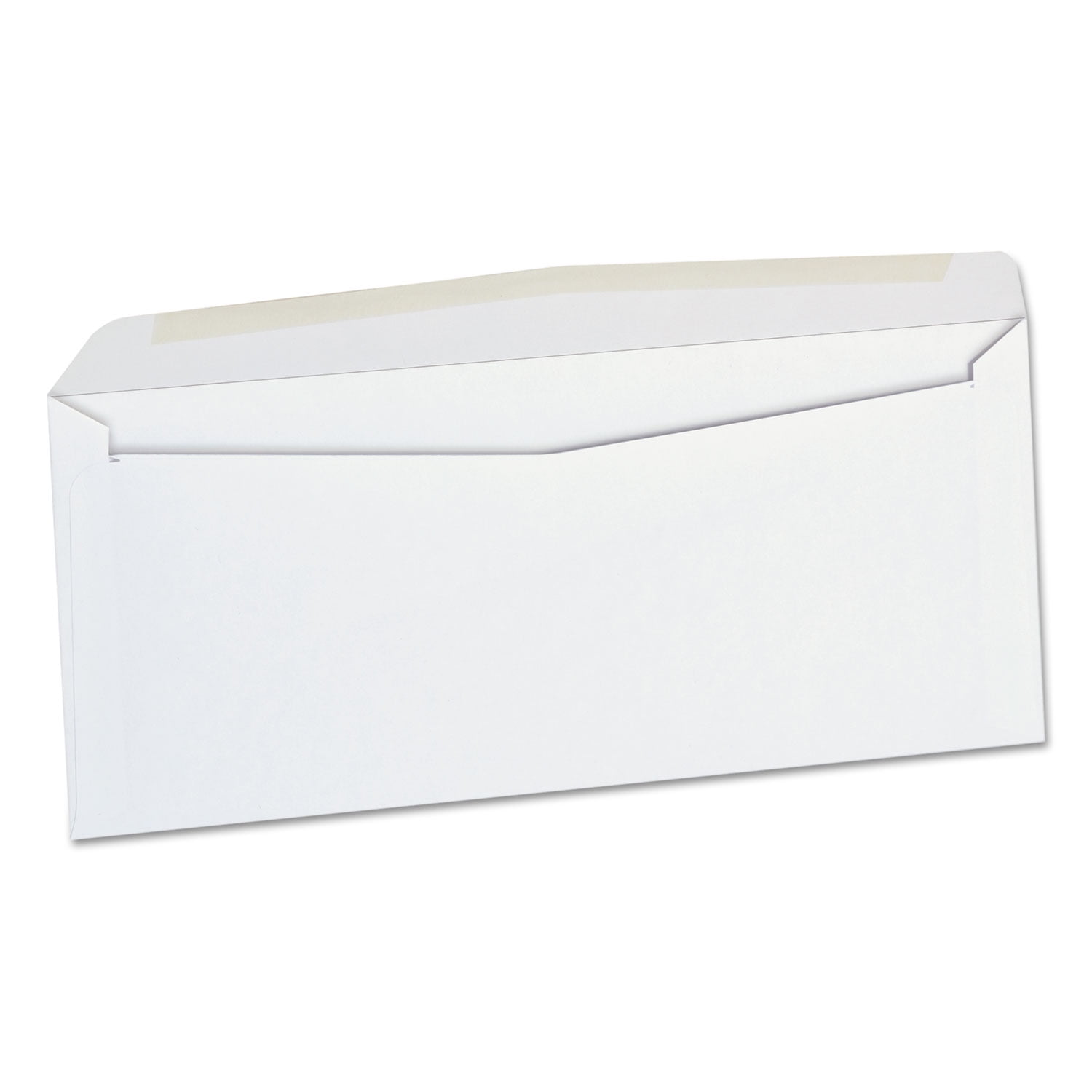 Universal Open-Side Business Envelope, 1 Window, #10, Gummed Closure, 4.13 x 9.5, White, 500/Box
