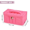 thumbnail image 2 of Unique Bargains 1 Pcs Nail Polish Bag Nail Polish Carrying Case Holds 17 Bottles Nail Art Set Organizer Pink, 2 of 6