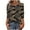 Black2, variant on Ruimatai Women's Boho T-Shirt Vintage Floral Print Loose Fit 3/4 Sleeve Round Neck Casual Oversized Top