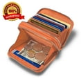 thumbnail image 2 of Wallets for women, rfid blocking women's wallet,credit card holder, genuine leather purse,card wallet, 2 of 6
