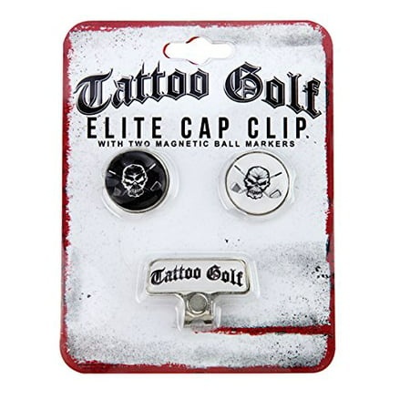 Tattoo Golf Elite Two Ball Marker Cap Clip