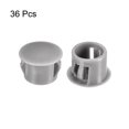 thumbnail image 3 of Uxcell 36Pack 1/2" Plastic Hole Plugs Panel Flush Type Knockout Locking Plugs, Gray, 3 of 5