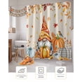 thumbnail image 7 of Fall Shower Curtain Pumpkin Gnome Bathroom Curtains with Hooks, Waterproof Fabric Bird Autumn Maple Leaves Linen Thanksgiving Bath Shower Curtains Set for Bathroom Bathtubs Decor 72x72 Inch, 7 of 7
