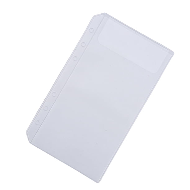 Seitruly Contenedor de bolsa con cremallera de 10 piezas, prácticos archivadores impermeables, contenedores de almacenamiento para documentos simples Carpetas de archivos A6
