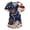 Navy #171, variant on Independence Day Freedom Scrub Shirts V Neck Loose July 4th Scrub Shirts Short Sleeve Tunic Independence Day 2026 Scrub Top Memorial Day Loose Fashion Scrubs with Pockets Navy S