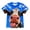 #14-Blue, variant on YAYUBA Tie Dye Shirt Kids Neon Shirts for Boys Girls Crewneck Short Sleeve Tee Size 2-3 Years, Black