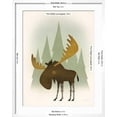 thumbnail image 5 of Art.com Forest Moose Art Print by Ryan Fowler, White Frame Wall Art, 23" x 29", 5 of 5