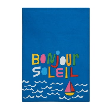 Peking Handicraft 04APS22C Bonjour Soleil Kitchen Towel, 25-inch Length, Cotton