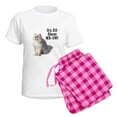 thumbnail image 5 of CafePress - Meow Persian Cat Women's Light Pajamas - Women's Short Sleeve Print T-Shirt and Pants Light Cotton Pajama Set, 5 of 7