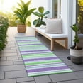 thumbnail image 6 of Addison Rugs Chantille Indoor/Outdoor Transitional Stripes Lime Washable Runner Rug, 2'3" x 7'6", 6 of 6