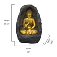 thumbnail image 4 of Hi-Line Gift Ltd. Golden Buddha Fountain Indoor W/LEDs, 4 of 5
