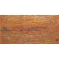 thumbnail image 2 of Whistler, James McNeill 18x11 White Modern Wood Framed Museum Art Print Titled - The Riva Sunset Red And Gold 1880, 2 of 4