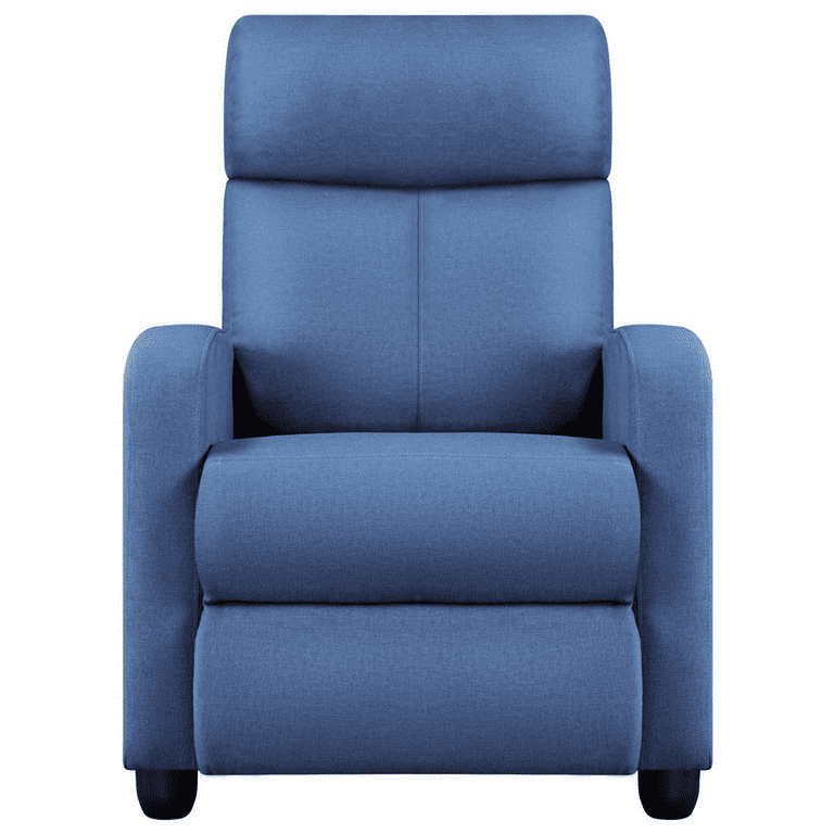 Yaheetech 2-Seat Fabric Pushback Recliner Chair with Thick Seat Cushion and  Backrest Reclining Chair for Living Room Home Theater Light Blue - Yahoo  Shopping