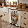 thumbnail image 2 of Fall Cabinet Curtains for Kitchen 35"W x 35"L, Farmhouse Autumn Harvest Pumpkin Sunflower Basket Linen Laundry Sink Cabinets Magic Tape Short Curtain Privacy Panel for Bathroom Vanity Cabinets, 2 of 9
