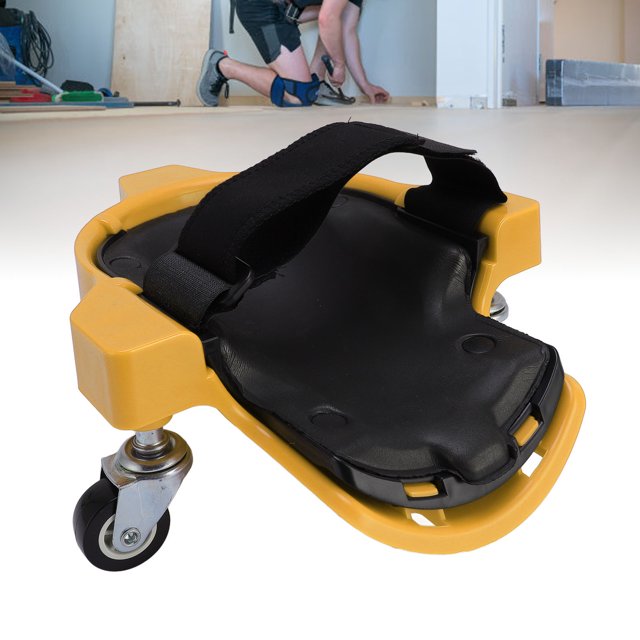 1 Pair 360 Swivel Rolling Knee Pads with Casters for Tile Installation, Masonry Work, and Car Repairing