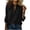 Summer Tops for Women Black, variant on Womens Cotton Linen Summer Tops, Long Sleeve Shirts for Women Business Casual Lightweight V Neck Dressy Blouses with Buttons Mothers Day Gifts