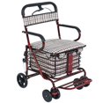 thumbnail image 4 of Carrito de compras plegable shamjiam para supermercado con ruedas para viajes de transporte Camping B, 4 of 8