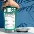 thumbnail image 5 of Nurse Tumbler Cup - Nurse Nutritional Facts Travel Coffee Mug Gift - 20oz Tumblers Nurse Gifts for Birthday, Christmas, Appreciation Week, Nursing School Graduation for Nurses, Practitioners, 5 of 6