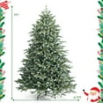 thumbnail image 4 of Patiojoy 7ft Evergreen Artificial Christmas Tree, Mixed PE & PVC Tree Metal Stand Included, Unlit Xmas Tree for Holiday Festival, 4 of 9