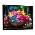 thumbnail image 2 of Designart "The Aloha Spirit of Hawaii" Floral Floater Framed Canvas Art Print, 2 of 7