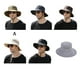 thumbnail image 4 of Minnieouse Hombres pesca Camping cubo sombrero poliéster pescador gorra hombre verano cabeza a prueba de viento gorras a prueba de sol para Sombreros Gris, 4 of 6